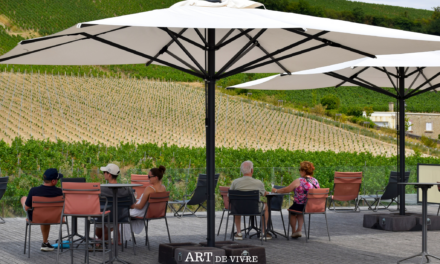 Pressoria : un bar à champagne avec vue sur les vignes, accessible à tous