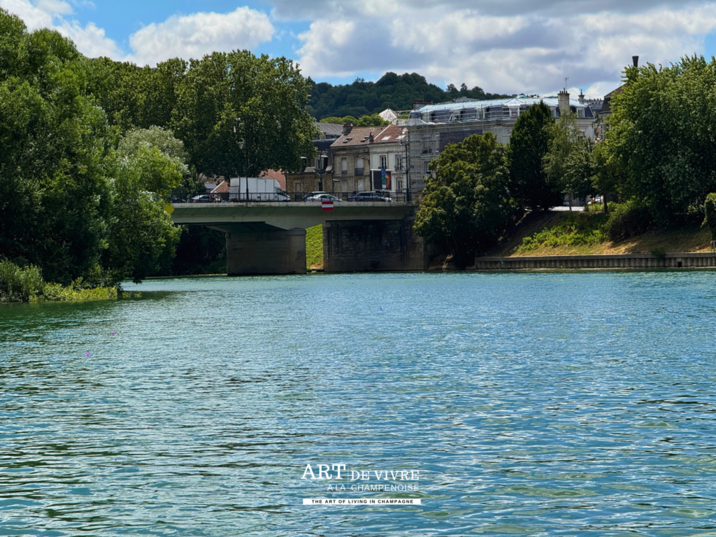 Berges arborées de la Marne entre Cumières et Magenta