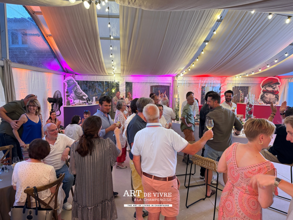 Soirée de lancement du Champagne Moineaux à Chouilly 2