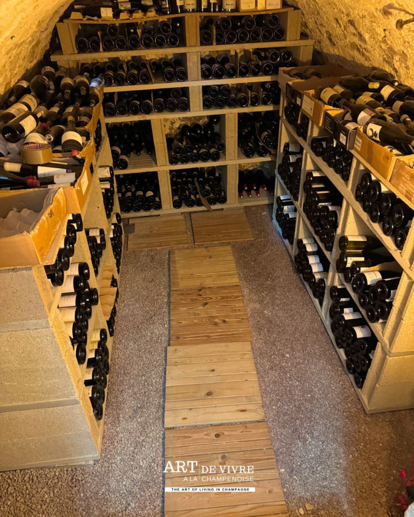 Cave Champagne et vins du restaurant Attis à Chenay