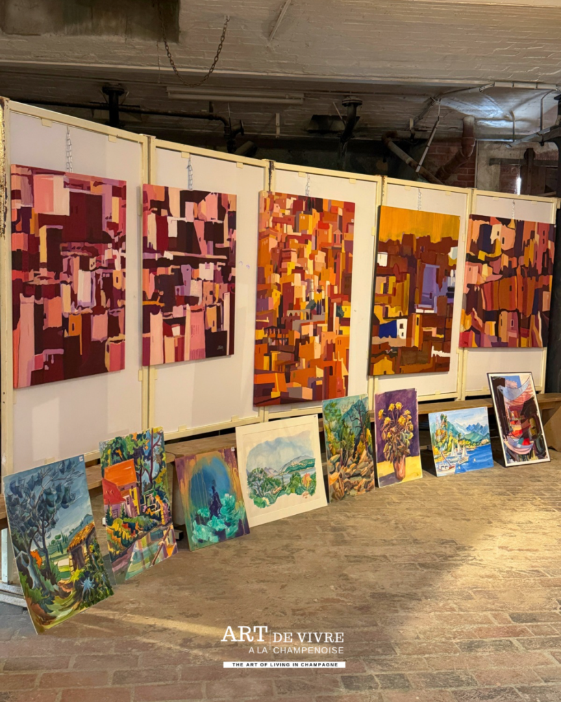Croquis et peintures de Jacki Colson lors de sa rétrospective à Aÿ