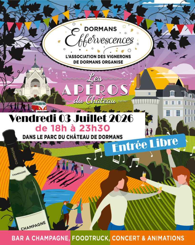 Affiche les Apéros du Chateau par Dormans Effervescence