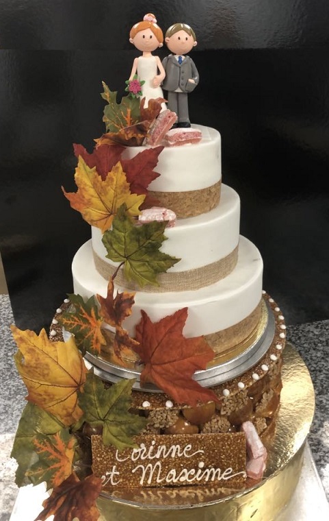 Wedding cake réalisé par la Pâtisserie Olivier Biston