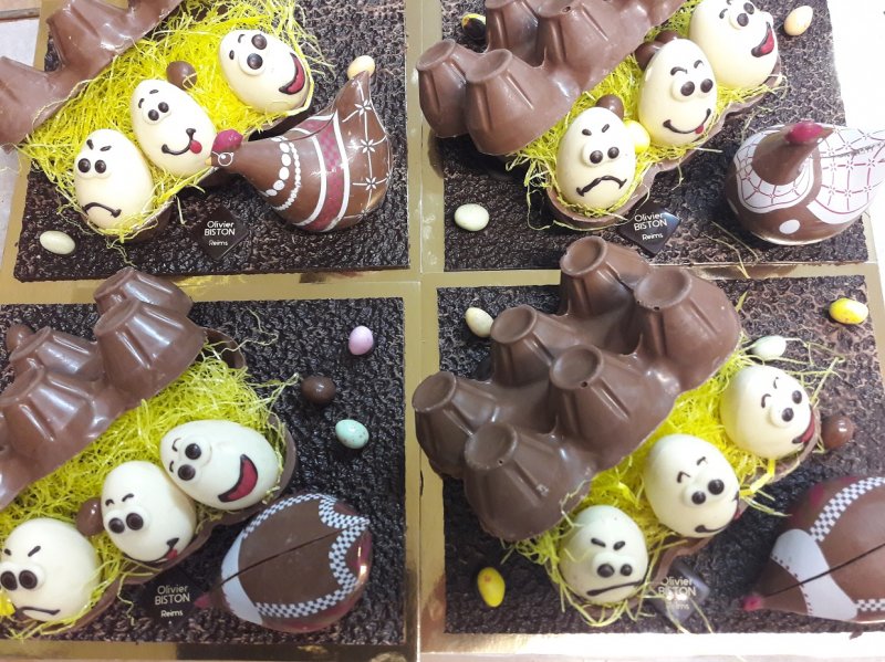 Créations Chocolats artisanaux de la Maison Biston à Reims