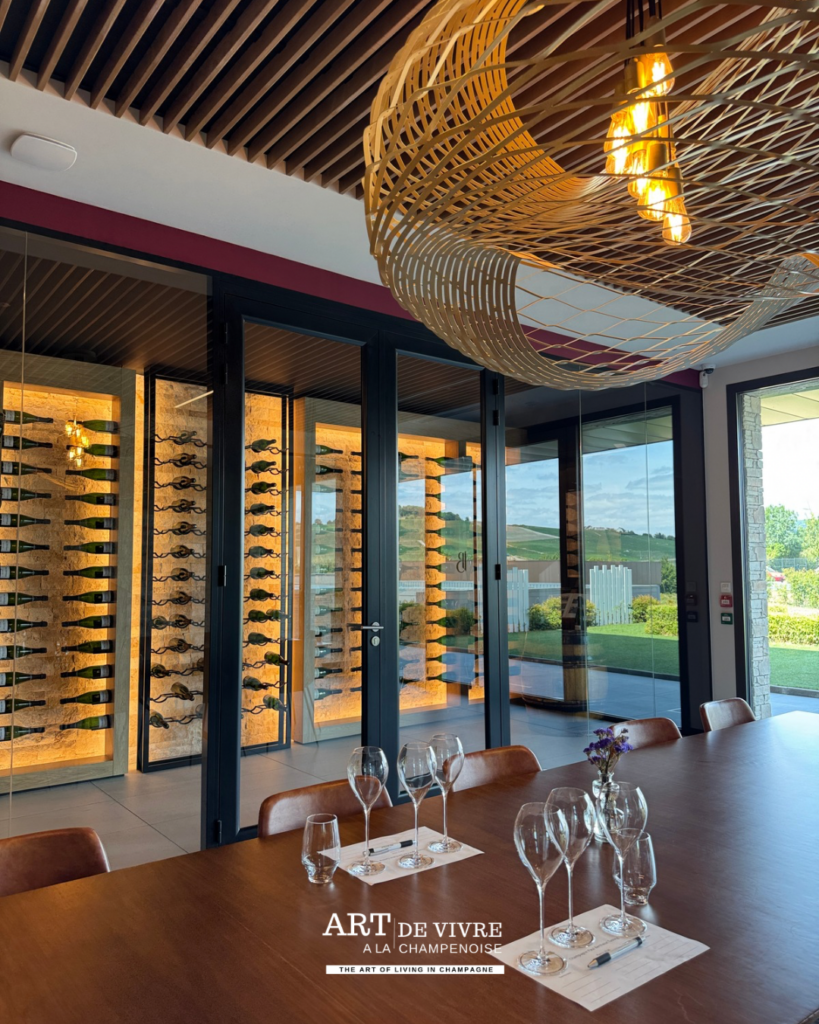 Vinothèque et espace de dégustation du Champagne Paul Berthelot à Pierry