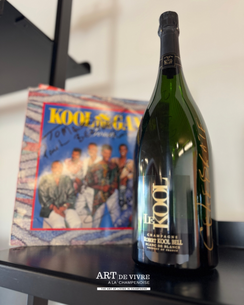 Bouteille Le Kool du Champagne Paul Berthelot créée avec Kool and The Gang