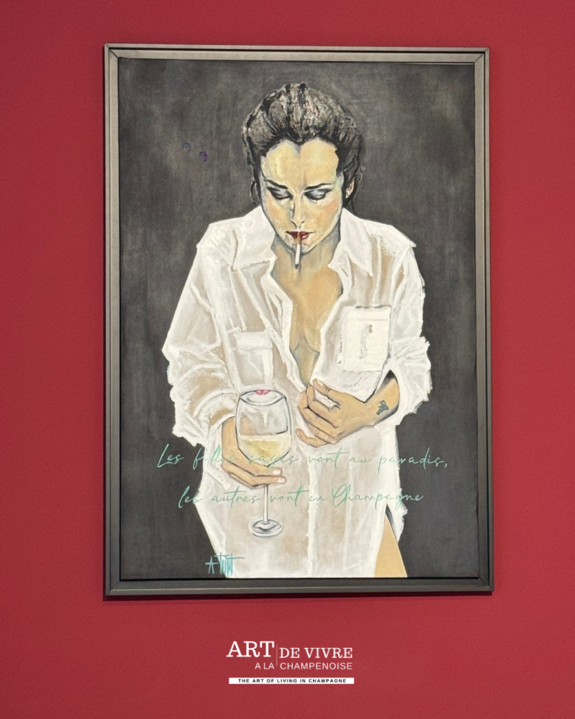 Peinture exposée au Champage Paul Berthelot