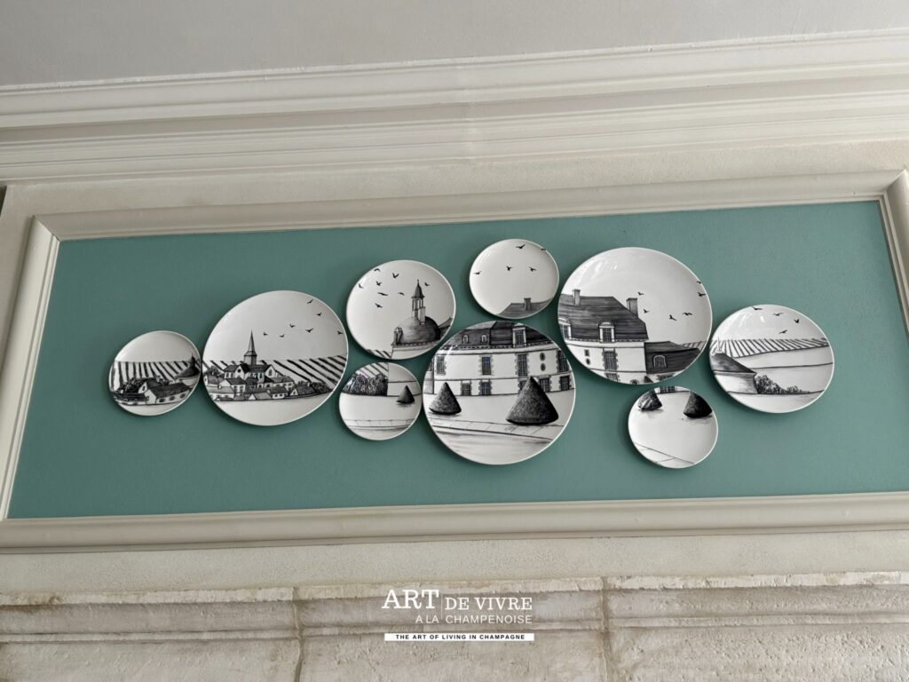 Détail décoration art de la table du Château d’Étoges