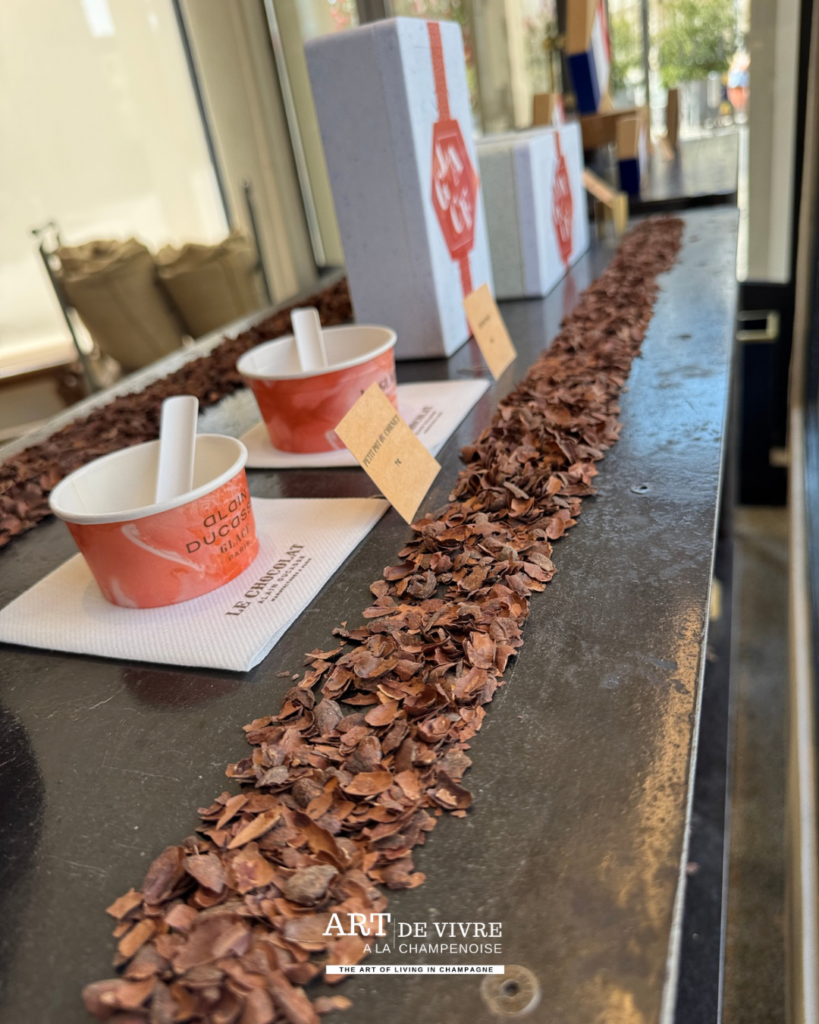 Pots de glace artisanale Alain Ducasse au Comptoir de Reims 2