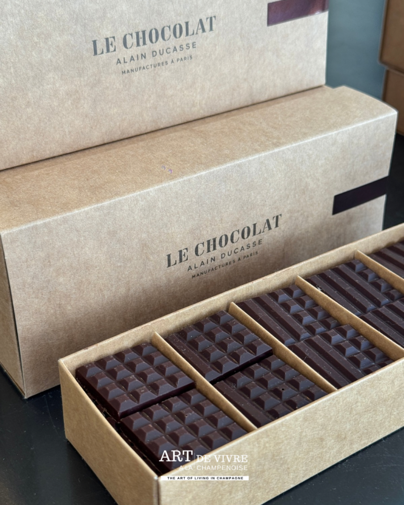 Sélection de tablettes de chocolat Alain Ducasse reims