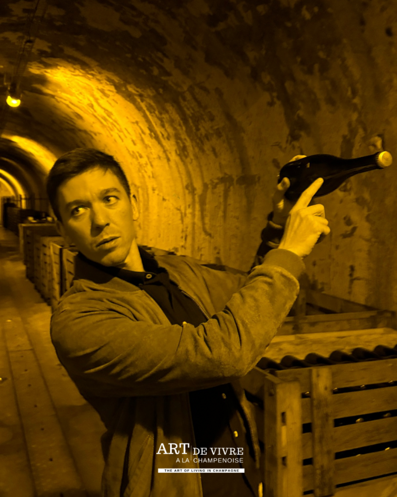 Visite des caves Abelé conduite par Étienne Eteneau