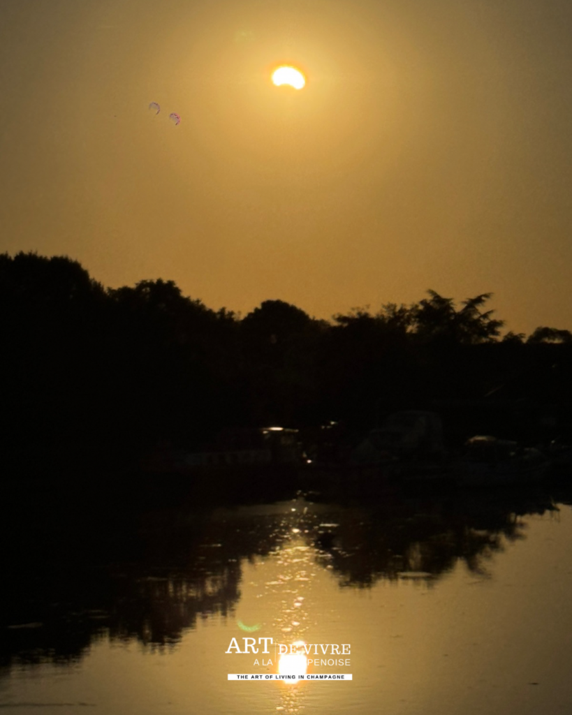 Phase de l’éclipse solaire observée depuis Sillery