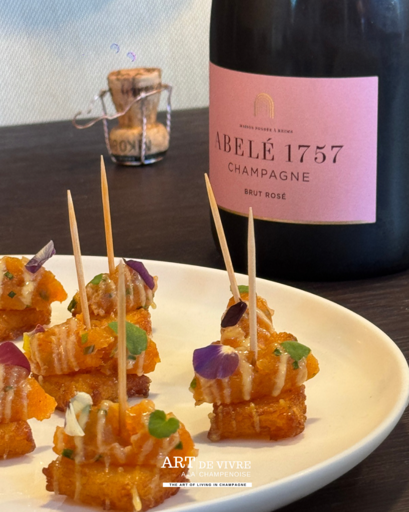 Dégustation du brut rosé Abelé