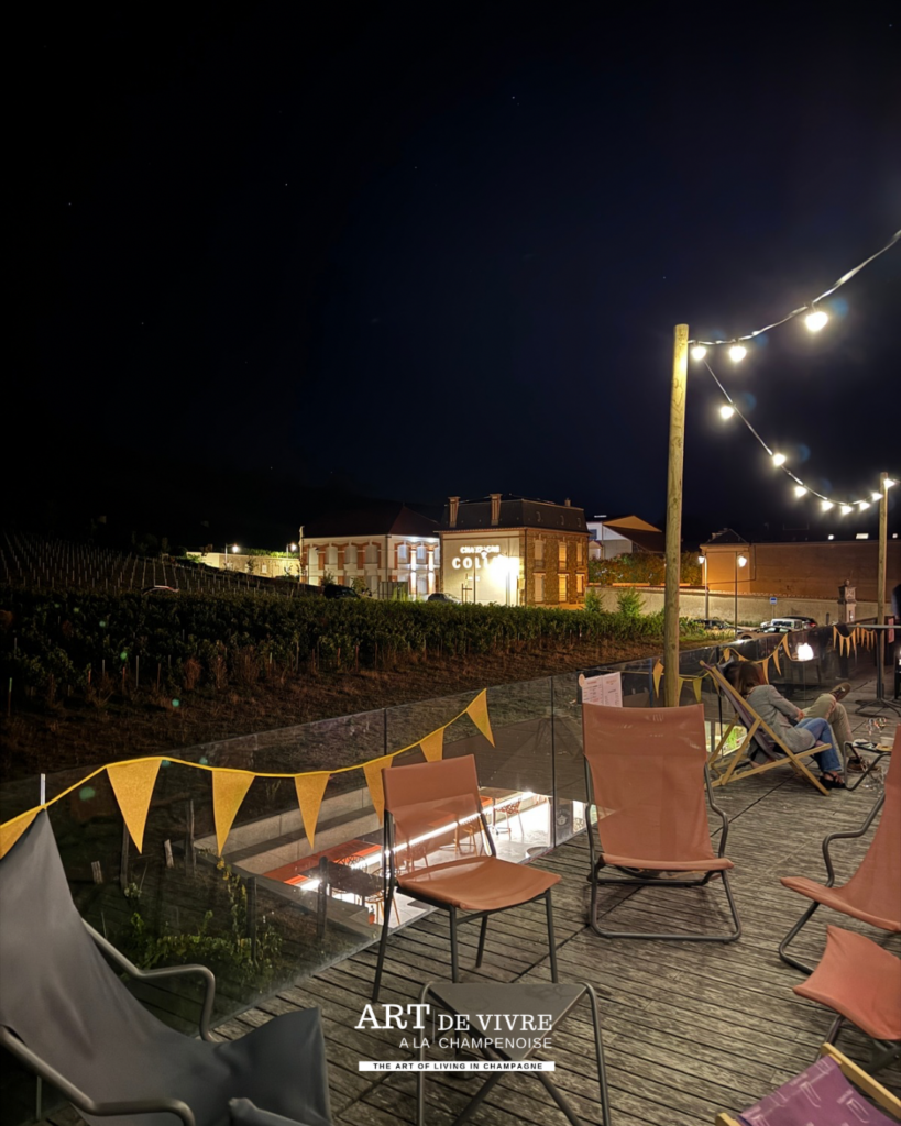transat sur terrasse lors des 5 ans de Pressoria