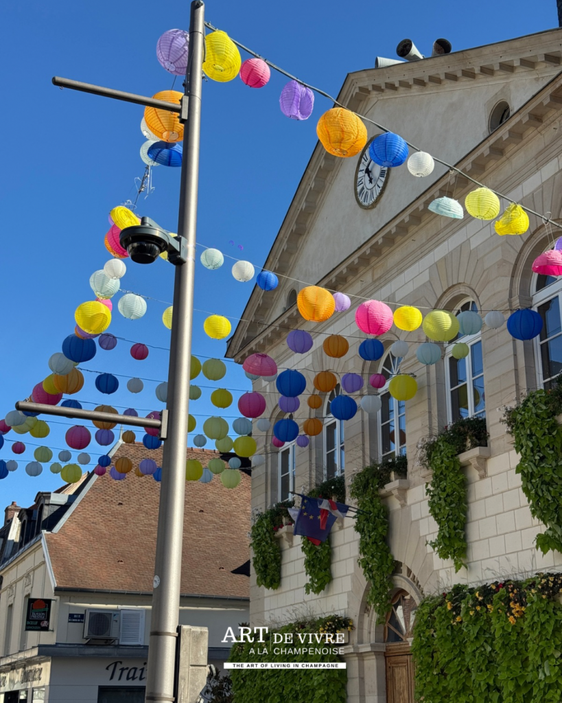 Décoration de la place Henri-Martin à Aÿ-Champagne