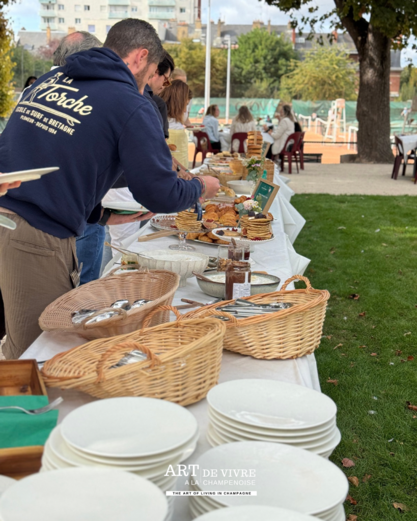 Buffet brunch des Relais du Goût à Reims Canard Duchene