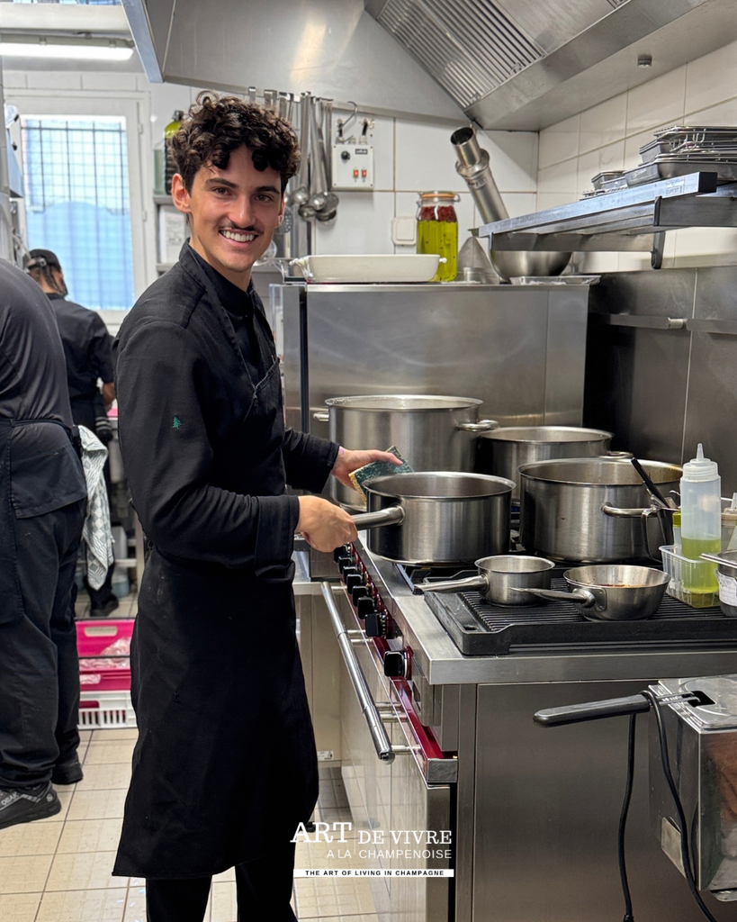 Camille Métayer dans sa cuisine