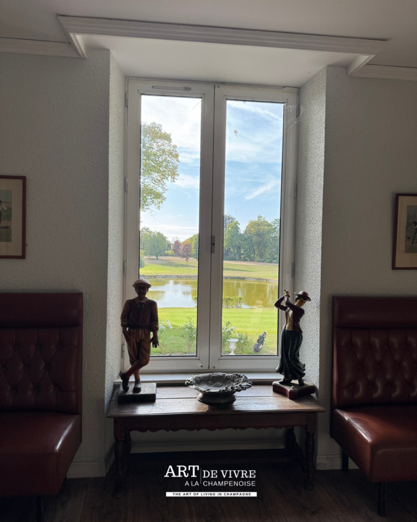 depuis le 1er étage du chateau des Dames de France au Golf de Reims à Gueux