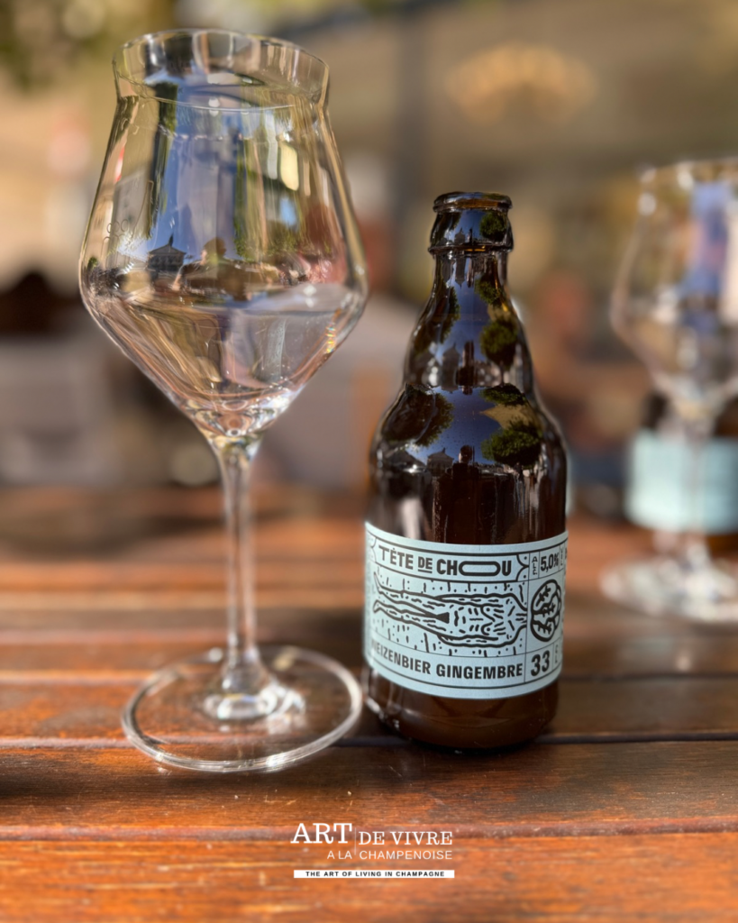 bière Tête de Chou sur la terrasse de La Frigousse