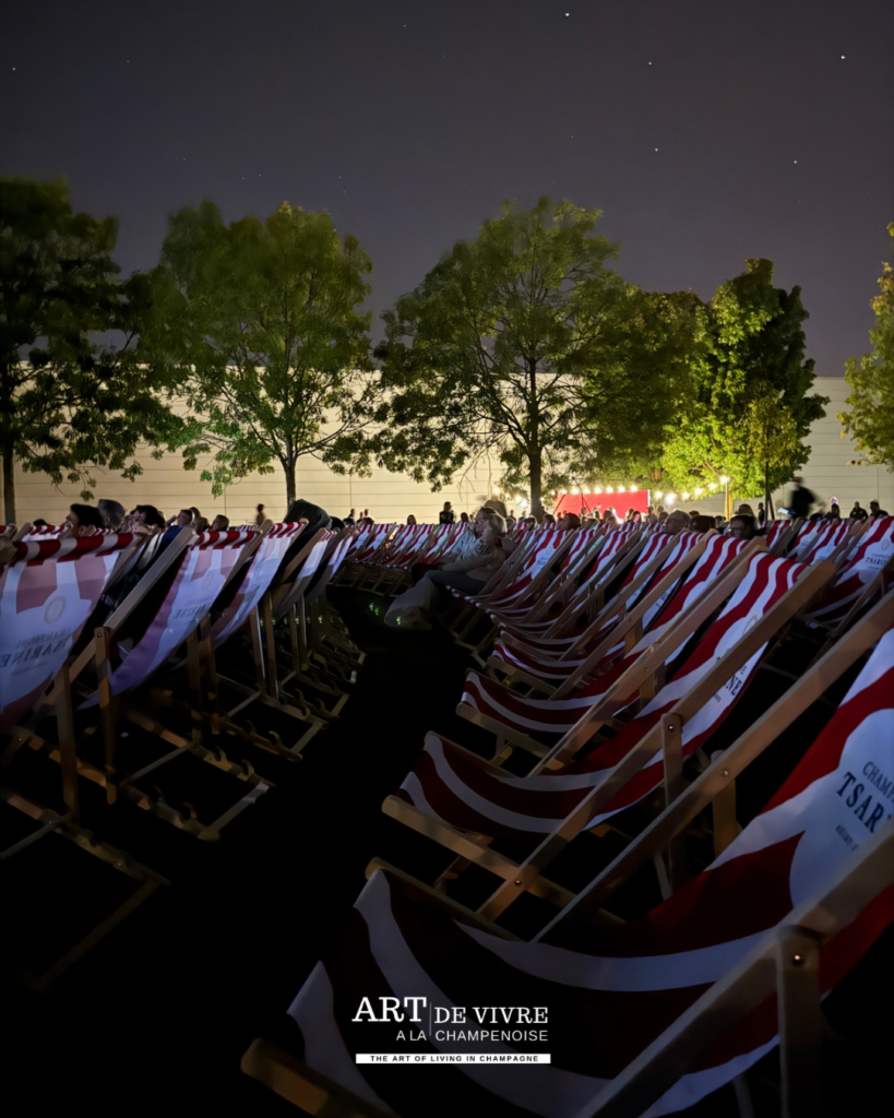 Transats avant spectacle champagne tsarine sous les étoiles