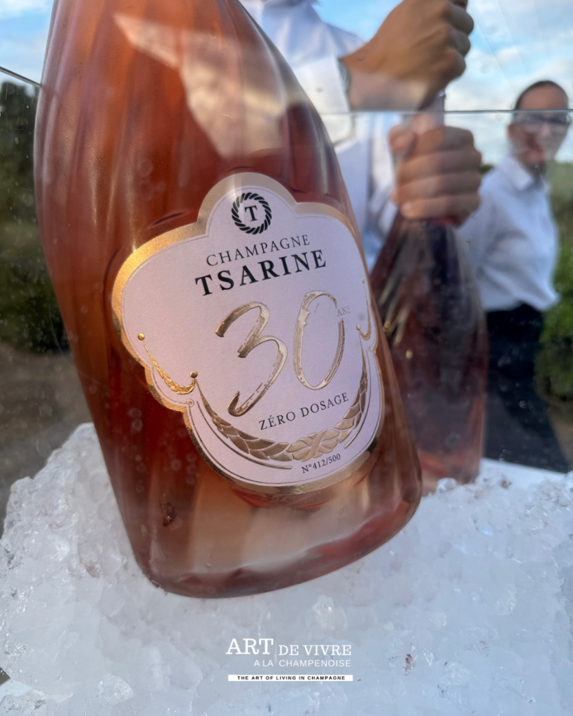 Jeroboam de Champagne Tsarine Zéro dosage présentée à Reims
