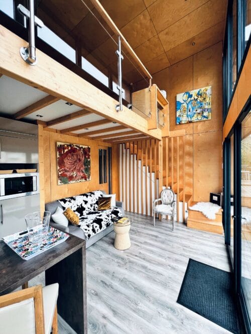L'intérieur des cottages Antoinette à Chigny-les-roses