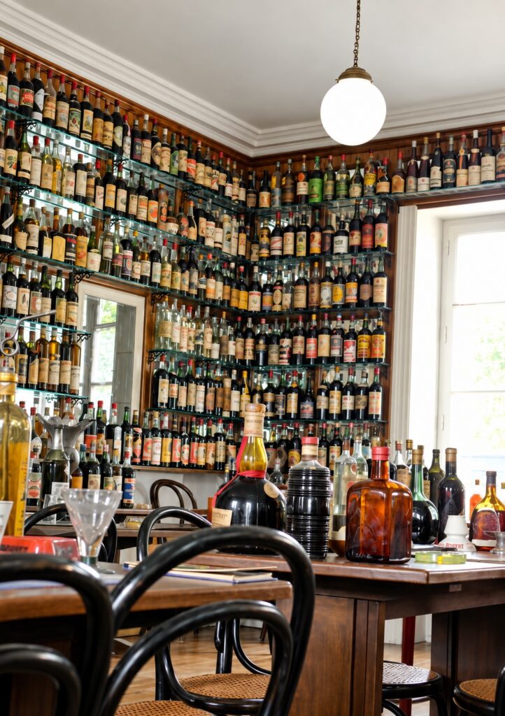 bar avec collection de spiritueux en vente chez AIBO ART AUCTION