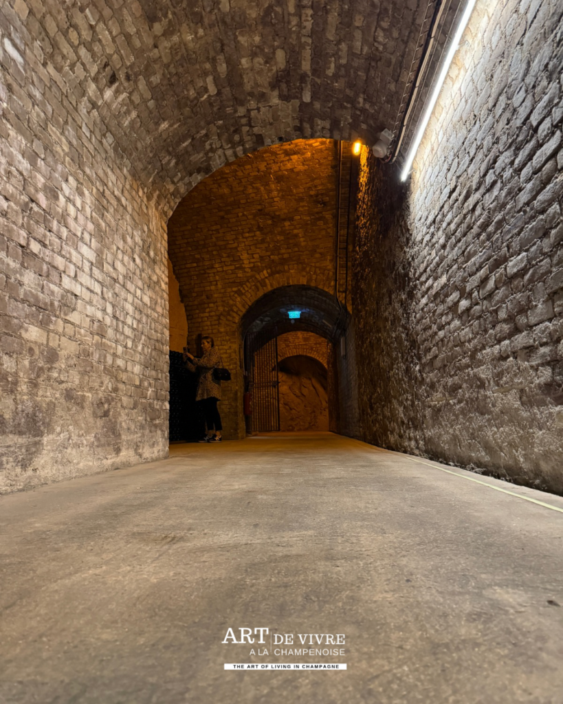 Une circulation optimisée dans les caves du champagne Gosset