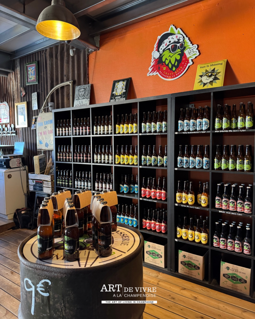 Sélection de bières produites par La Bouquine
