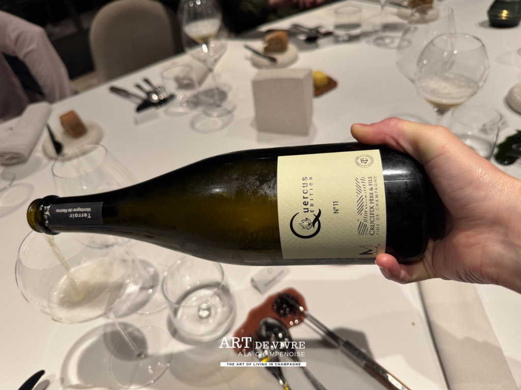 Champagne Quercus Edition 100 % chardonnay de Crucifix Père & Fils