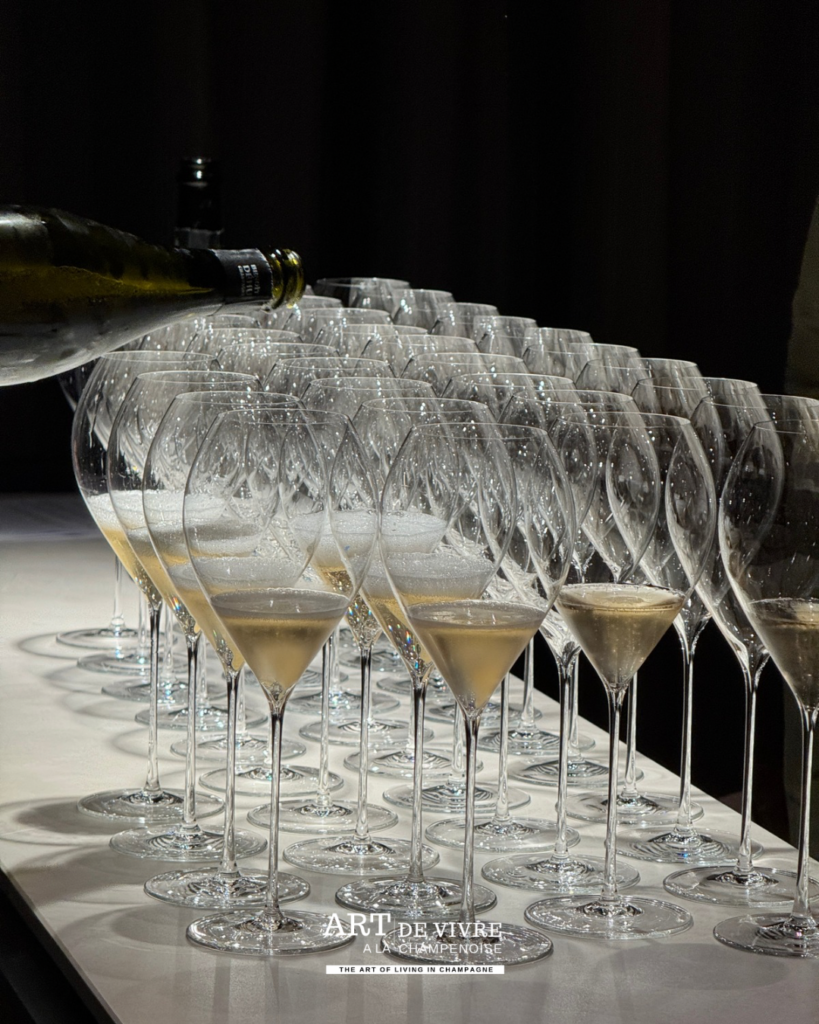 Champagne L’Orme de Benoît Déhu, servi en ouverture du dîner