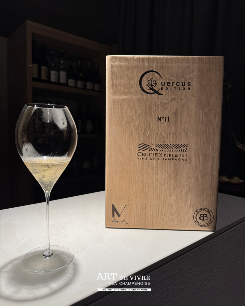 Champagne Quercus Edition 100 % chardonnay de Crucifix Père & Fils