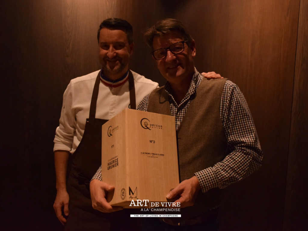 Philippe mille et Jérôme Viard présente le coffret Quercus Edition à Reims
