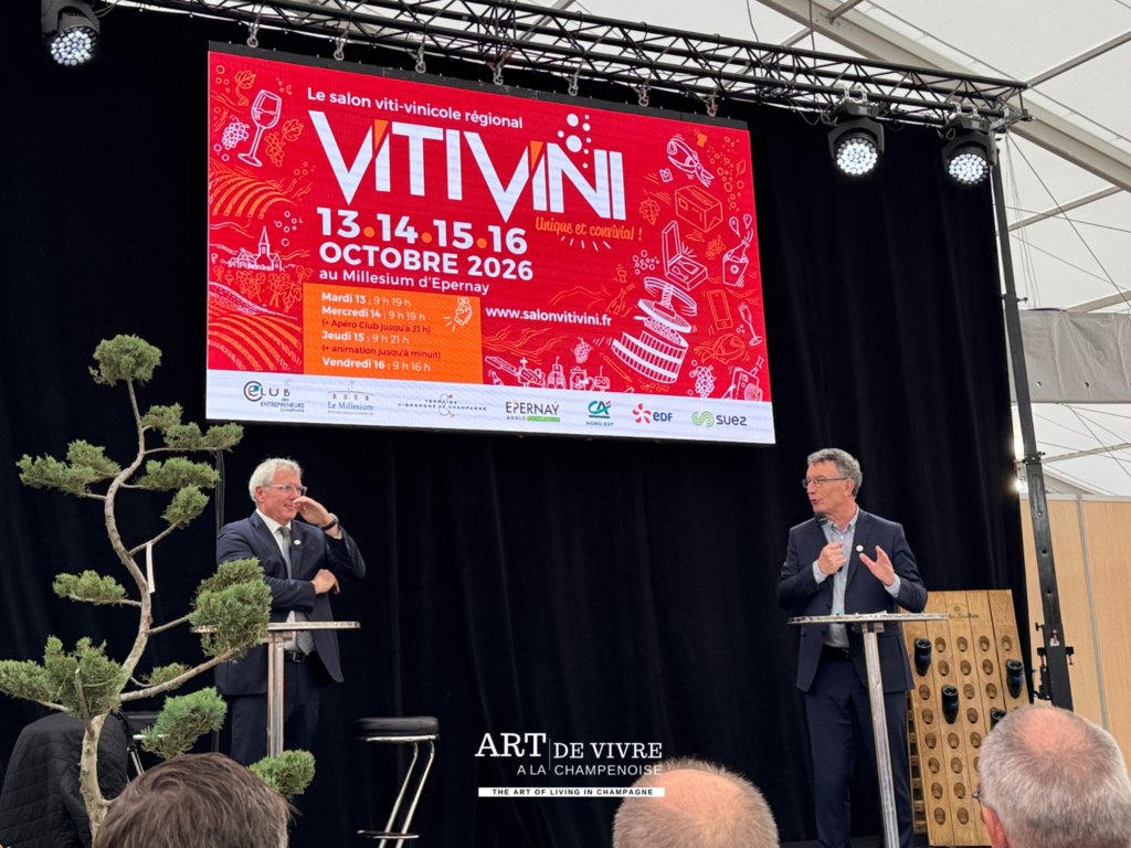 Franck Mazy et Franck Leroy à l’inauguration de Viti Vini 2026