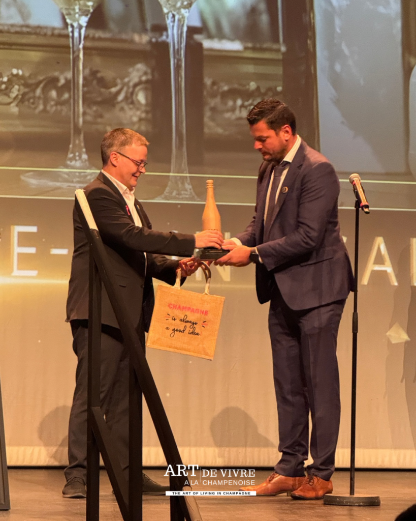 Champagne De Saint Gall et David Mennival