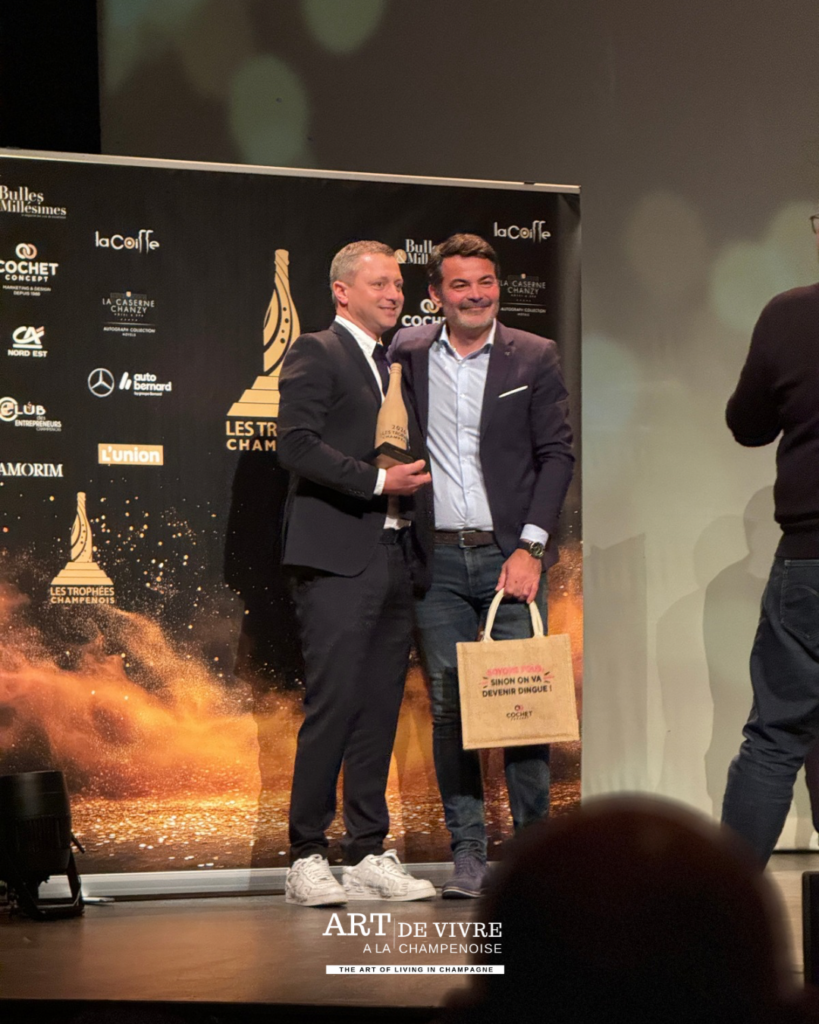 Vigneron de l'année Cédric Moussé aux Trophée Champenois et Mercedes Autobernard