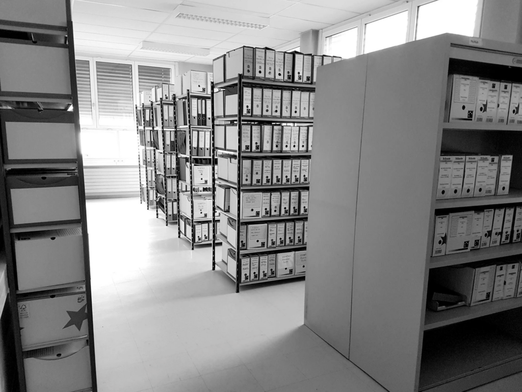 Archives professionnelles préparées pour leur destruction