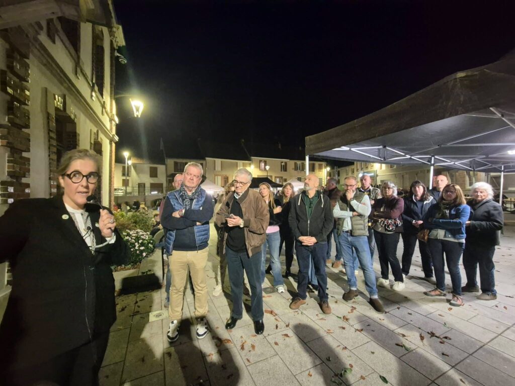 Séverine Couvreur lors de la cérémonie à Tours-sur-Marne le 16 octobre 2026